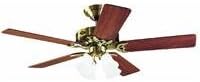 Hunter Studio Series, Indoor, Ceiling Fan, Quiet, 52 inch, Antique Brass