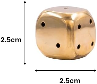 Brass Dice Shape Agarbatti Stand Incense Stick Holder Dice/Pasa Design Shape with Round Edges for Home Purifying Pooja Prayer Home Temple Mandir Office and Gifting (Dice Shape)