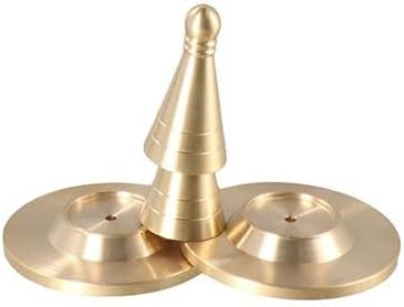 Pure Copper Incense Cone Holder and Stick Holder - DIY Cone Making Tool, Backflow Mold for Home Decoration and Yoga