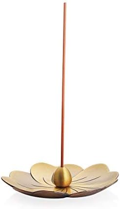 Incense Burner for Incense Sticks, Incense Holder Water Droplets Style Brass Cense Burner