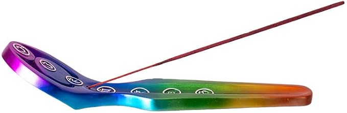 Pacific Giftware PT Rainbow Spiral Goddess Resin Figurine Incense Holder