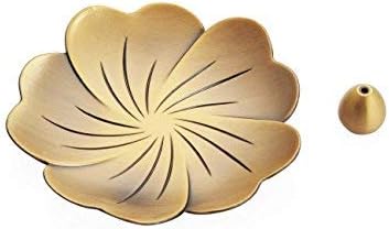 Incense Burner for Incense Sticks, Incense Holder Water Droplets Style Brass Cense Burner