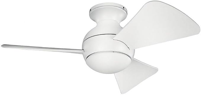 Kichler 34 Inch Sola Fan, Satin Black