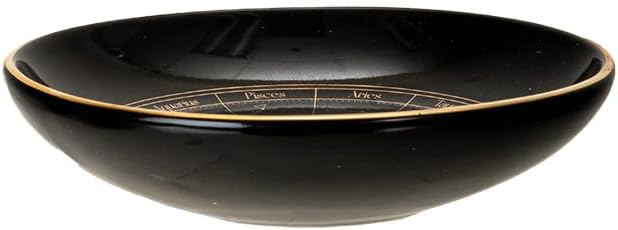 Pacific Giftware Astrology Wheel Incense Holder Ceramic Zodiac Constellation Design Ideal for Aromatherapy and Home Decor 3.62" x 3.62"