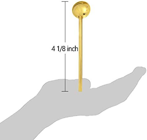 Religious Gifts High Polished Brass Plain Incense Charcoal or Holy Communion Spoon, 4 1/8 Inch