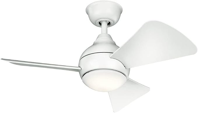Kichler 34 Inch Sola Fan, Satin Black