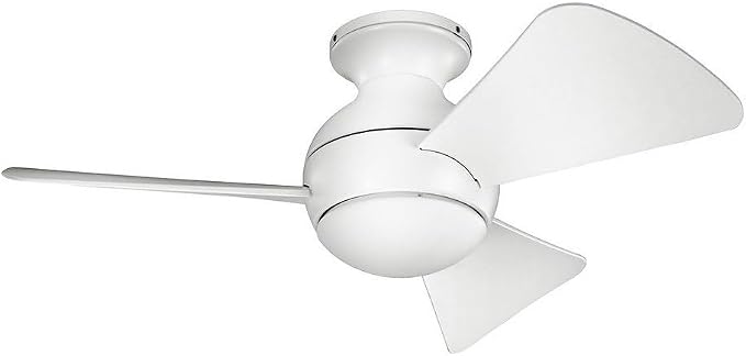 Kichler 34 Inch Sola Fan, Satin Black