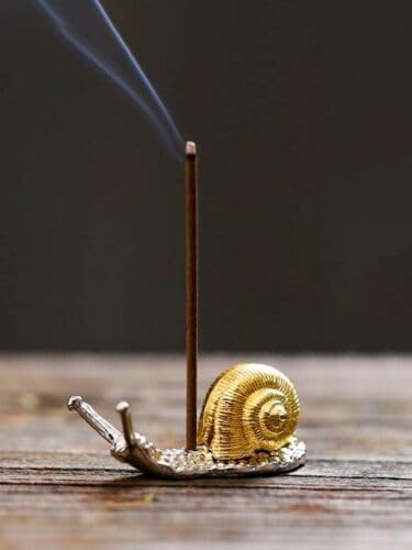 2Pcs Snail Shaped Incense Burner Stick Holder Animal Shaped Home Vintage Incense Holders
