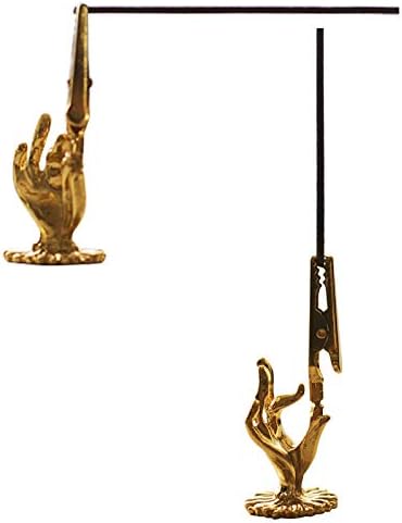 2 Pack Artistic Incense Holders for Sticks Buddha Hand and Lotus Incense Burner Incense Coil Clip