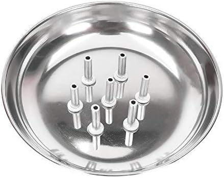 Incense Stick Holder Agarbatti Stand Dhoop Plate Ash Catcher Incense Burner Made Stainless Steel Traditional Religious and Spiritual Use and Also for Ethnic Festival for Multipurpose