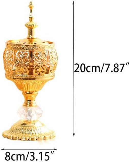 Incense Holders, Antique Arabic Incense Holders, Metal Candlestick Candle Stand for Aromatherapy Yoga Spa Home Tabletop Decoration