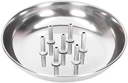 Stainless Steel Dhoop Plate Stainless Steel Agarbatti Stand with Plate Stainless Steel Incense Holder with Ash Catcher Plate Agarbatti Stand Incense Holder