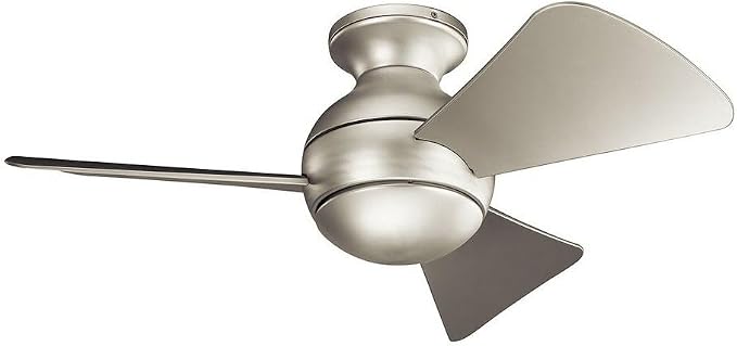 Kichler 34 Inch Sola Fan, Satin Black