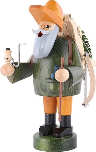 KWO Smoking Men Incense Holder, Woodsman, 18 cm, Wood, Multicolour, One Size