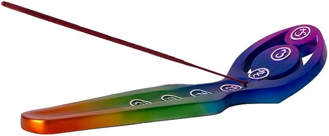 Pacific Giftware PT Rainbow Spiral Goddess Resin Figurine Incense Holder