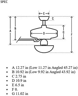 Hunter Builder Elite, Indoor, Ceiling Fan, No Light, 52 inch, New Bronze | Standard Mount, Pull Chain, 5 Blades, For Bedroom, Living Room, Kitchen, 53242