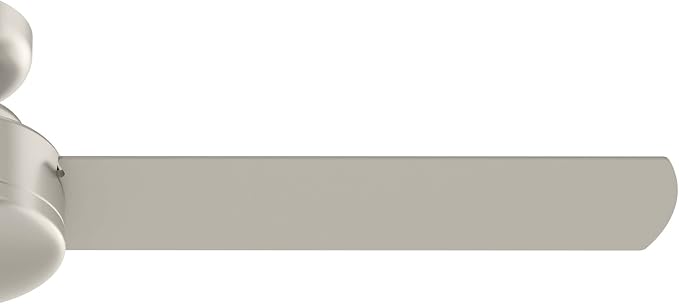 Hunter Presto, Indoor, Ceiling Fan, Wall Control, 52 inch, Matte Nickel | For Bedroom, Living Room, Kitchen, Home Office, 52409