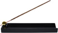 Black V-Shape Tray Wooden Incense Stick Holder