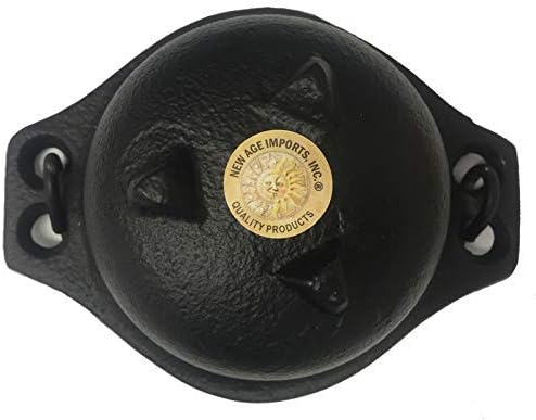 Cast Iron Cauldron w/Handle, Ideal for smudging, Incense Burning, Ritual Purpose, Decoration, Candle Holder, etc. (6" Diameter Handle to Handle, Inside Diameter 4 1/8")