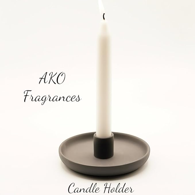 4 in 1 Incense Burner Holder - Multi-Purpose Ceramic Incense Stick Holder, Palo Santo Holder for Clean Burning, Sage Meditation Burner Set, Candle Holder for Aromatherapy (Matte Charcoal Black)