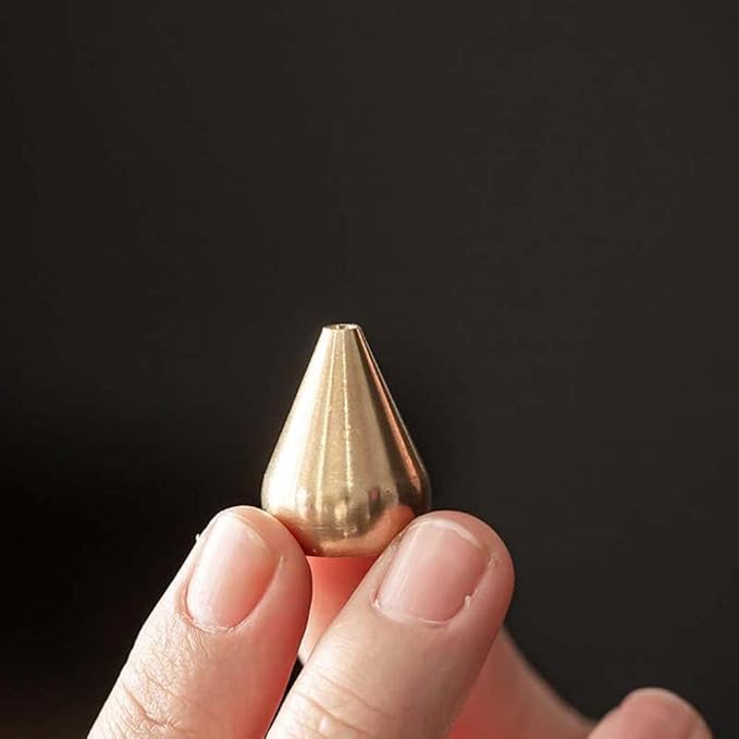 6Pcs Gold Mini Brass Incense Holder, Incense Cone Holder, Portable Coil Incense Holder, Incense Stick Holder for Home Office Teahouse, Water Drop Shape, Incense Holders