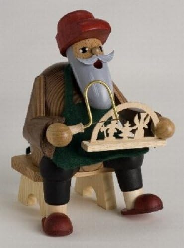 KWO Smoking Men Incense Holder, Archway Maker, 16 cm, Wood Multicolour, One Size