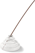 Yield Meso Glass Incense Holder - Clear - Premium Quality Glass Incense Stick Holder - Ideal for Aromatherapy, Meditation, Yoga – Ornamental Piece for Home, Office Décor