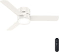 Hunter Minimus, Indoor, Ceiling Fan, with LED Light, 52 inch, Fresh White