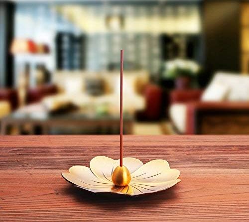 Incense Burner for Incense Sticks, Incense Holder Water Droplets Style Brass Cense Burner