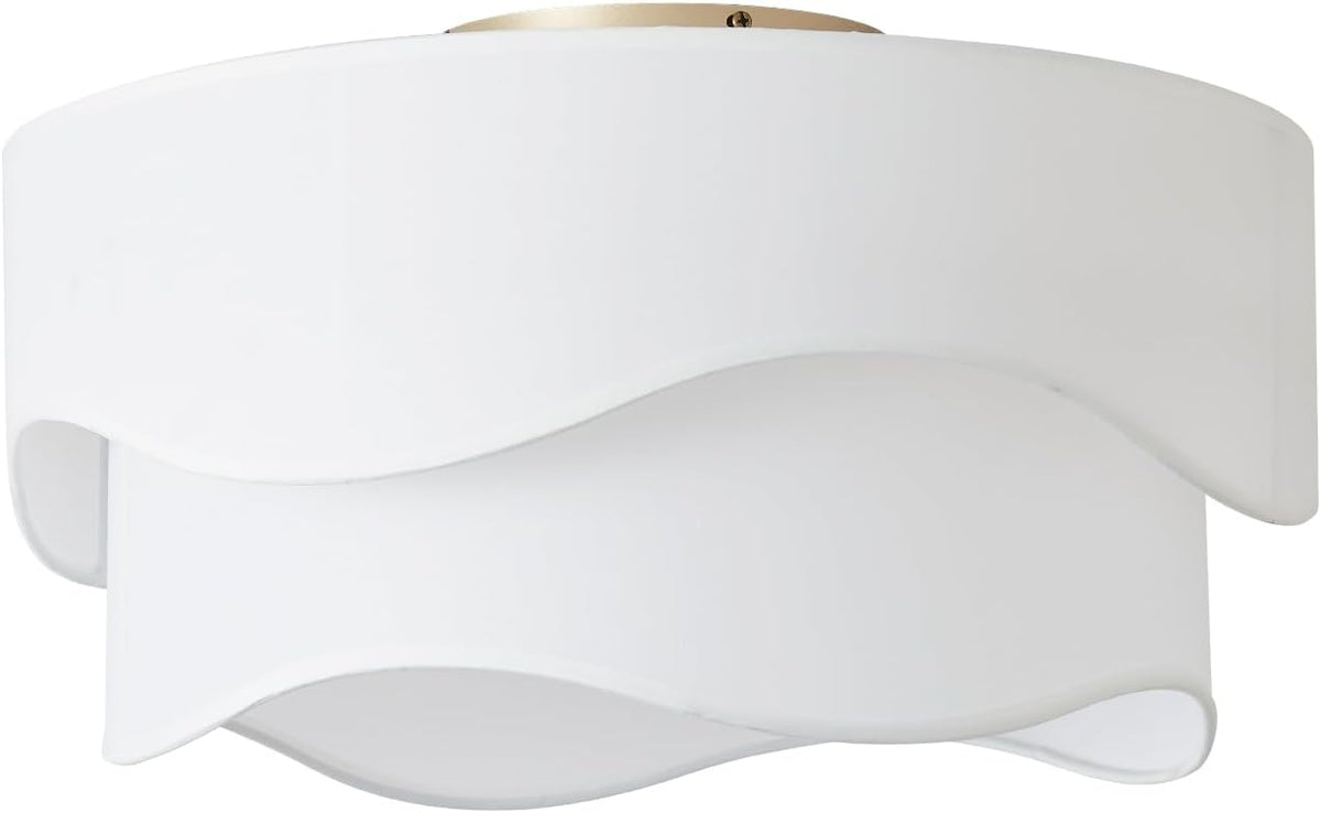 Flush Mount Ceiling Fan with Lights, 20" Low Profile Boho Ceiling Fan with Light Remote Control, Caged with 6 Speeds for Bedroom, Nursery, Living Room