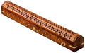 19” Long Dual Incense Holder for Sticks & Cones, Large Handcrafted Wood and Brass Ash Catcher with Storage, Gothic Home Decor for Meditation, Yoga, Altar, Antique, Witchy Decor (Natural Wood)