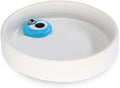 Sermo Evil Eye Ceramic Incense Holder Burner (White with Blue Evil Eye)