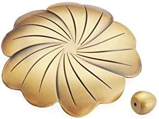 Incense Burner for Incense Sticks, Incense Holder Water Droplets Style Brass Cense Burner