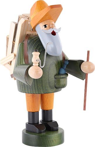 KWO Smoking Men Incense Holder, Woodsman, 18 cm, Wood, Multicolour, One Size