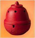 Traditional Clay Sambrani Dhoop Incense Holder, Terracotta Red, Decorative Bowl Shape with Lid, for Home Temple Pooja