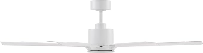 Modern Forms Size Matters Indoor and Outdoor 8-Blade 56in Smart Ceiling Fan in Matte White with Remote Control