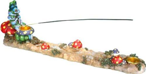 Alice Wonderland Catapillar Magic Mushrooms Stick Cone Incense Ashcatcher Burner by Nose Desserts Brand
