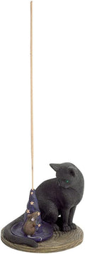 Magical Cat Incense Burner - Cat & Mouse W/ Wizard Hat Incense Holder