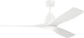 Kichler 54" Volos II 3 Blade Ceiling Fan in Matte White, With White Polycarbonate Lens, Matte White Blades, Easy-to-Install AC Motor, Downrod, 300054-MWH