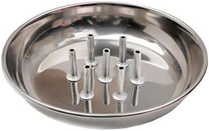 Incense Stick Holder Agarbatti Stand Dhoop Plate Ash Catcher Incense Burner Made Stainless Steel Traditional Religious and Spiritual Use and Also for Ethnic Festival for Multipurpose