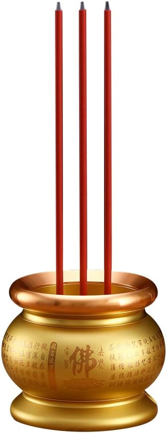 Copper Alloy LED Electric Incense Burner with USB Rechargeable Battery - Ideal for Buddhist Supplies