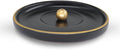 Sermo Evil Eye Ceramic Incense Holder Burner (Black with Brass Holder)