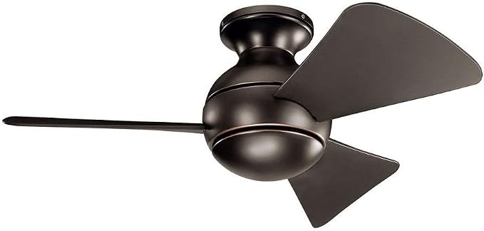 Kichler 34 Inch Sola Fan, Satin Black
