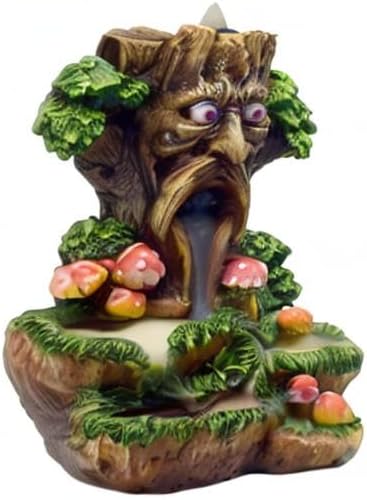 Fantasy Gifts Tree Man Backflow Burner Ornament – Multicolor 6 x 5 Inch Waterfall Décor Accent | Nature-Inspired Tree Man Tabletop Decoration for Home & Meditation Spaces