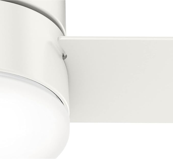 Hunter Minimus, Indoor, Ceiling Fan, with LED Light, 52 inch, Fresh White