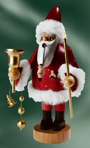 KWO Red Santa German Christmas Incense Smoker Handcrafted in Erzgebirge Germany