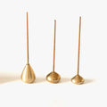 3Pcs Mini Brass Incense Holder, Incense Cone Holder, Portable Coil Incense Holder, Incense Stick Holder for Home Office Teahouse, Water Drop Shape