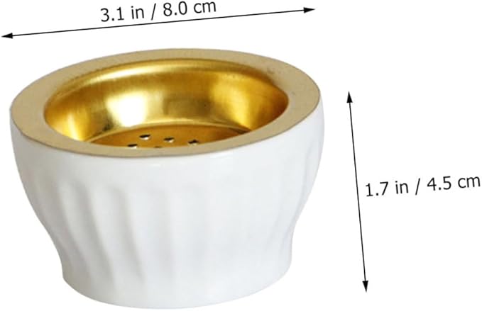 Zerodeko 3pcs Delicate Incense Burner Elegant Ceramic Desktop Censer Holder for Home Office and Meditation Spaces Lightweight Portable Design for Relaxation and Air Purification