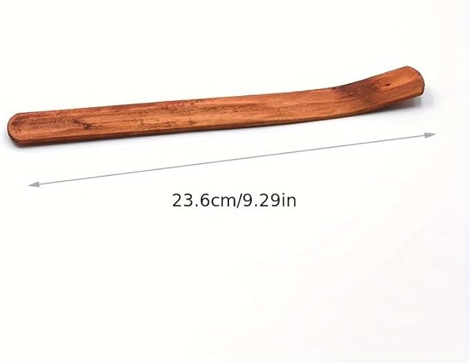2 Pieces Natural Wood Incense Stick Holder Home Incent Burner with Ash Catcher