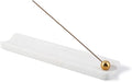 Koville Marble Incense Holder, Incense Holder for Sticks, Incense Sticks Holder Ash Catcher for Meditation Yoga SPA, Natural Stone Incense Burner, Home Table Decor(White)